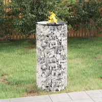 vidaXL Braseira gabião Ø 50 cm ferro galvanizado