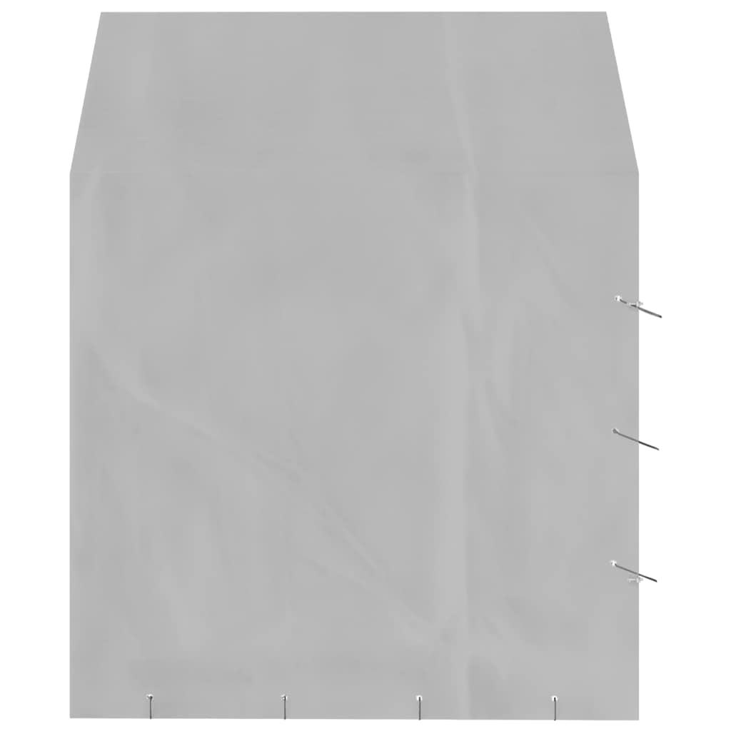 vidaXL Canil de exterior com teto 2x2x2,5m aço galvanizado prateado