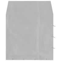 vidaXL Canil de exterior com teto 2x2x2,5m aço galvanizado prateado