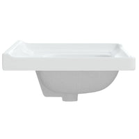 vidaXL Lavatório casa de banho retangular 61x48x23 cm cerâmica branco