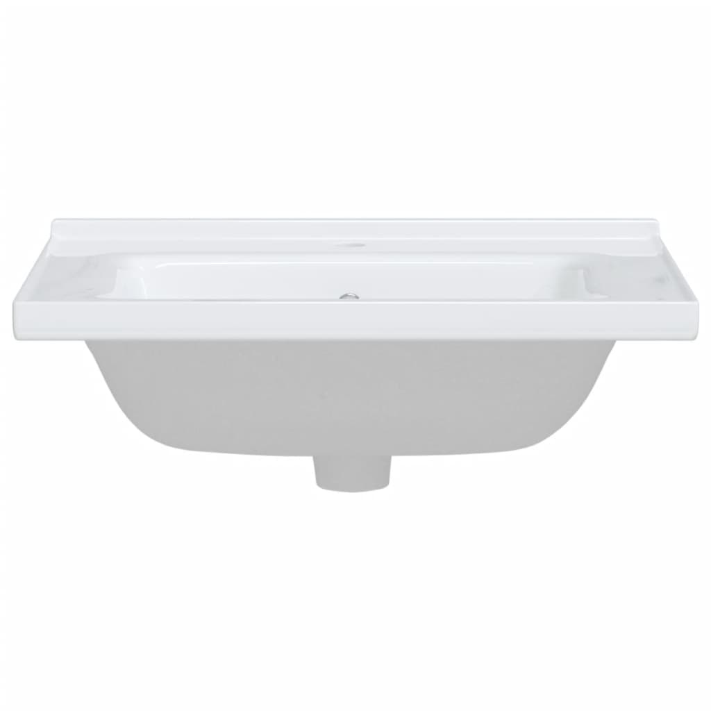 vidaXL Lavatório casa de banho retangular 61x48x19,5cm cerâmica branco