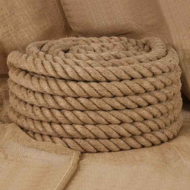 vidaXL Corda 100% juta 10 mm 250 m