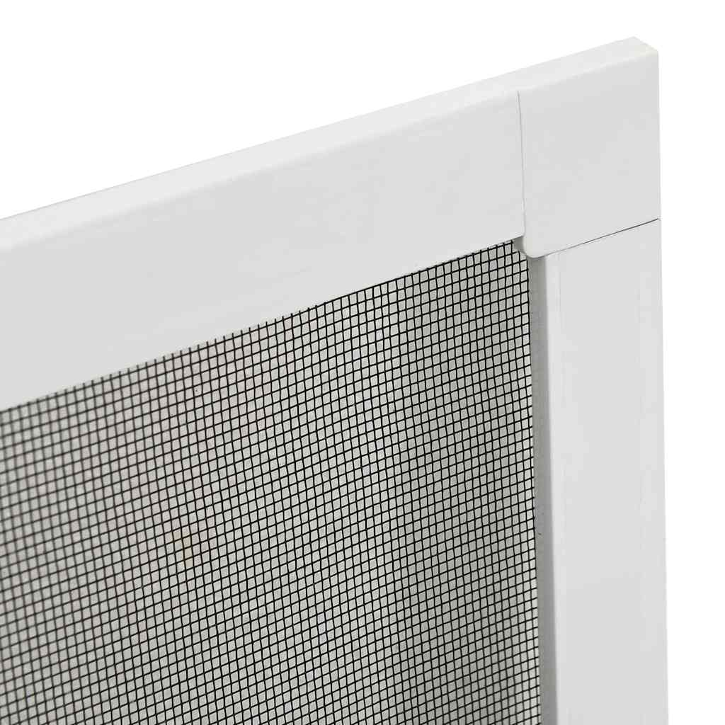 vidaXL Tela anti-insetos para janelas 80x100 cm branco