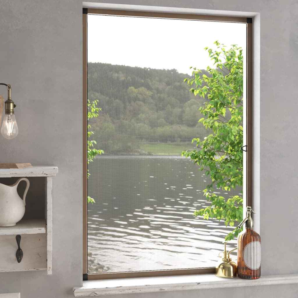 vidaXL Tela anti-insetos para janelas 80x100 cm branco