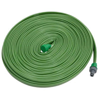 vidaXL Mangueira aspersora 3 tubos 7,5 m PVC verde
