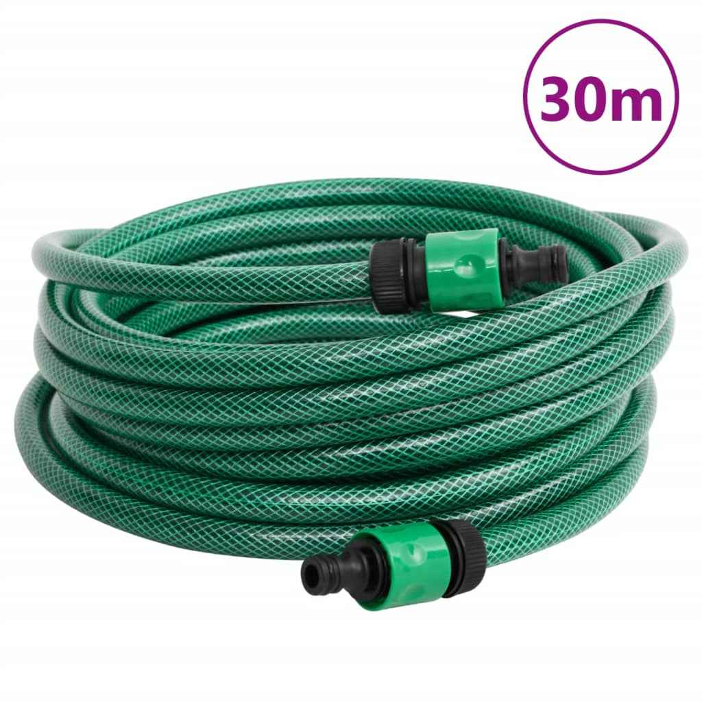 vidaXL Mangueira de piscina 30 m PVC verde