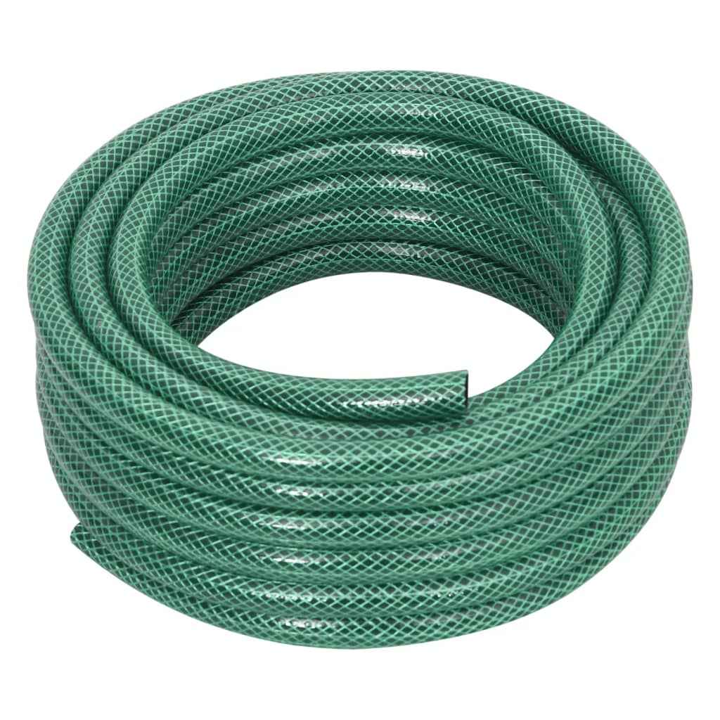 vidaXL Mangueira de jardim 0,5" 50 m PVC verde