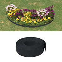 vidaXL Borda de jardim 10 m 10 cm polietileno cinzento