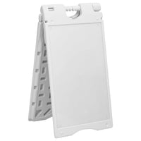 vidaXL Cavalete publicitário estrutura em A 45x7x84,5 cm PEAD cinza