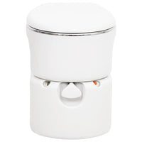 vidaXL Sanita integrada p/ campismo 24+17 L PEAD e aço branco
