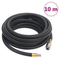 vidaXL Mangueira de ar híbrida 0,6" 2 m borracha e PVC preto