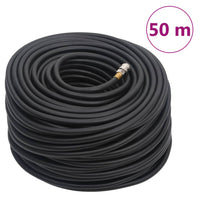 vidaXL Mangueira de ar híbrida 0,6" 2 m borracha e PVC preto