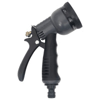 vidaXL Mangueira jardim c/ bico pulverização aço inoxidável prateado