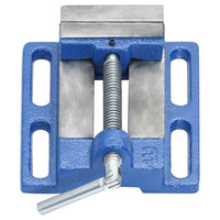 vidaXL Torno para furadora 121 mm ferro fundido azul