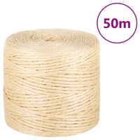 vidaXL Corda 100% sisal 6 mm 100 m