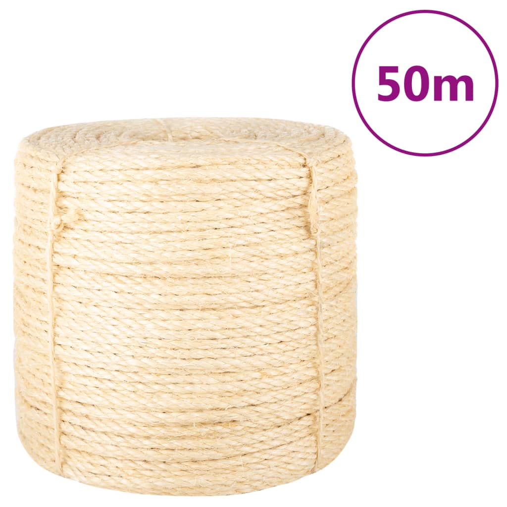 vidaXL Corda 100% sisal 6 mm 100 m
