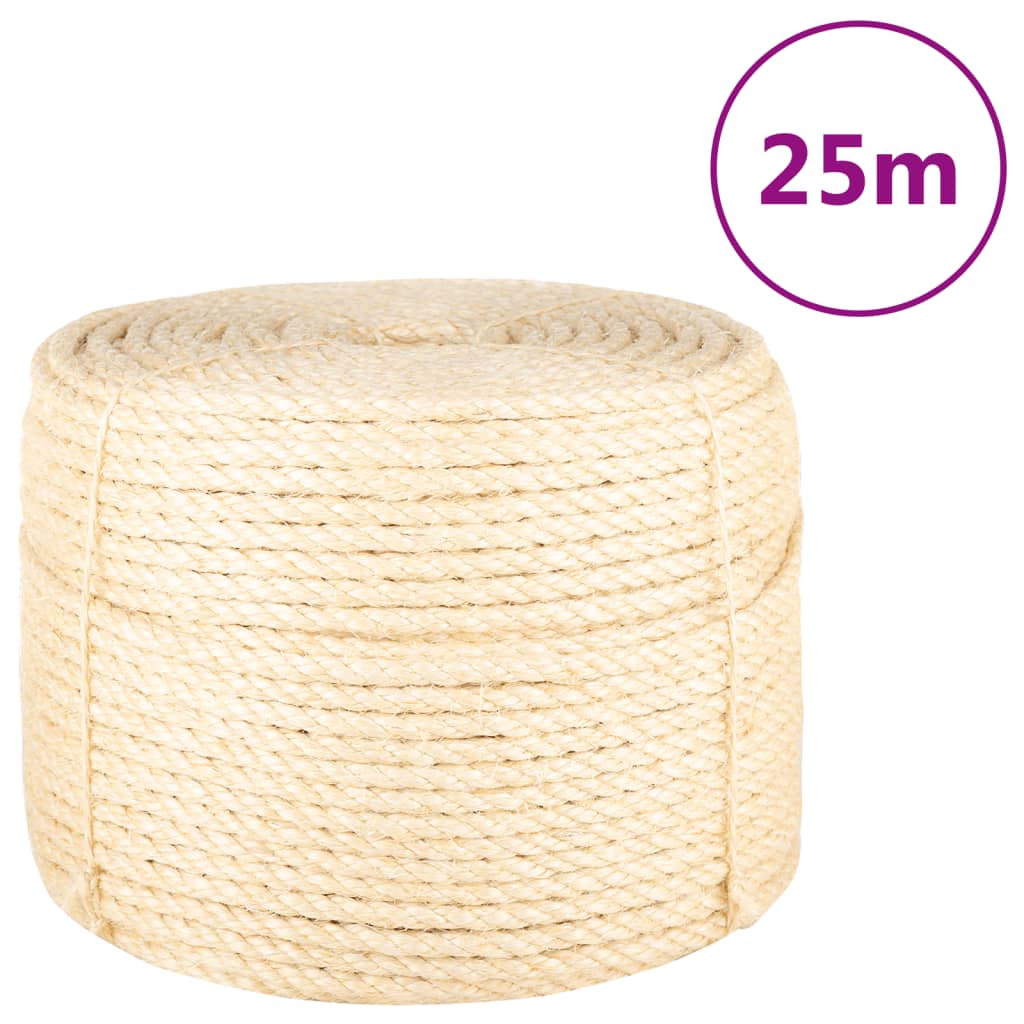 vidaXL Corda 100% sisal 6 mm 100 m