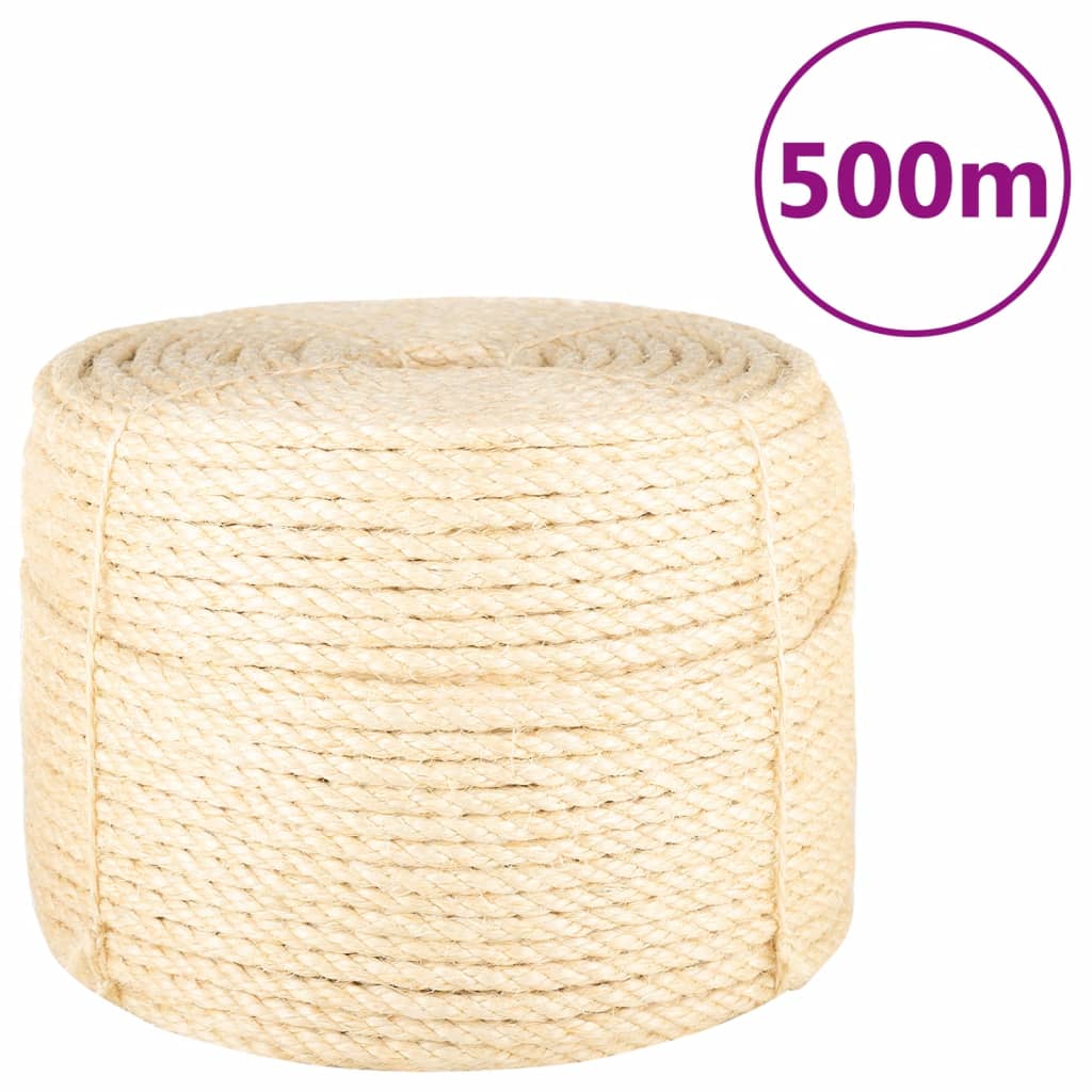 vidaXL Corda 100% sisal 6 mm 100 m