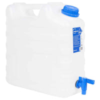 vidaXL Recipiente de água com torneira transparente 10 L plástico