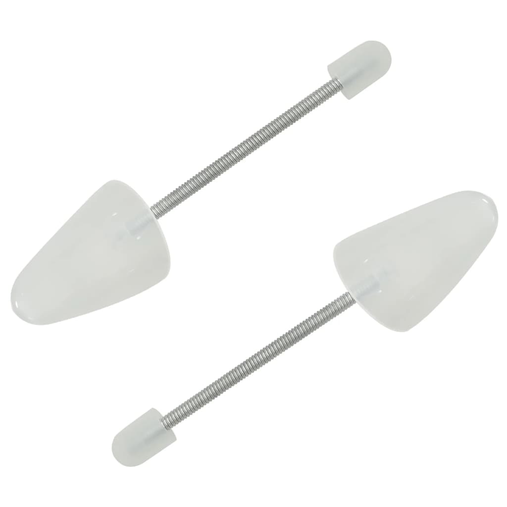 vidaXL Tensores de calçado 5 pares EU 38-44 plástico preto