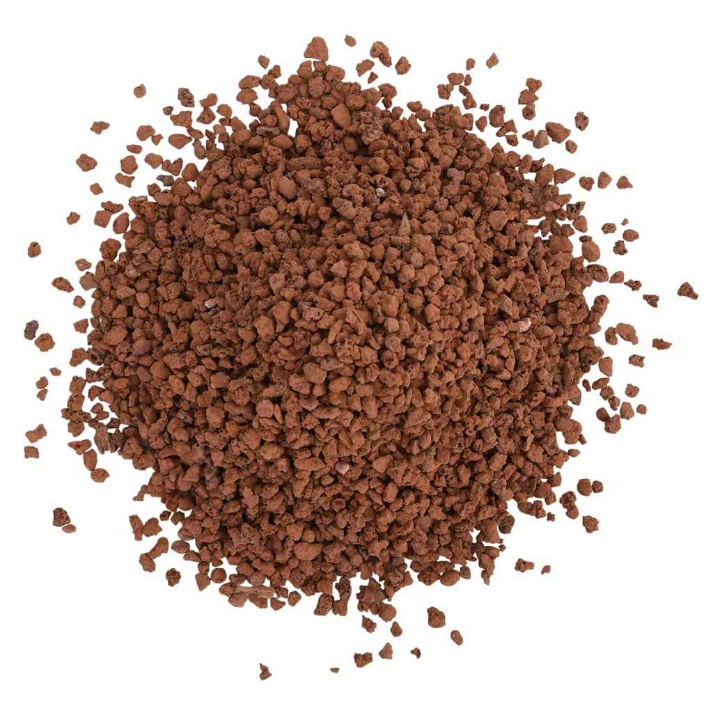 vidaXL Pedras vulcânicas 10 kg 5-8 mm vermelho