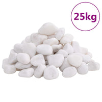 vidaXL Seixos polidos 10 kg 2-5 cm preto
