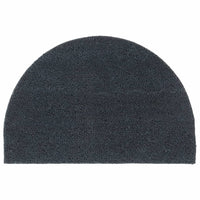 vidaXL Tapete de porta semicircular 50x80 cm fibra coco tufada natural