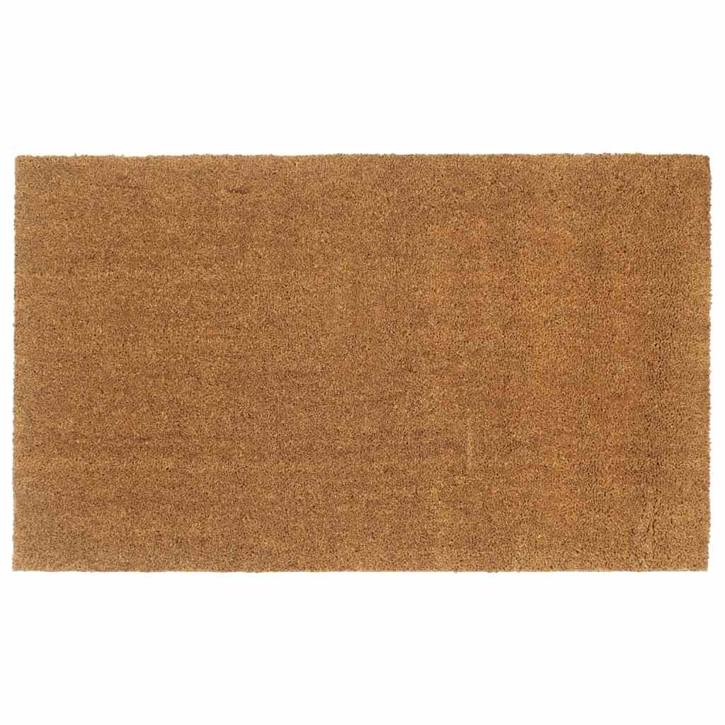 vidaXL Tapetes porta 5 pcs 40x60 cm fibra de coco tufada natural