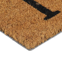 vidaXL Tapete de porta 45x75 cm fibra de coco tufada natural