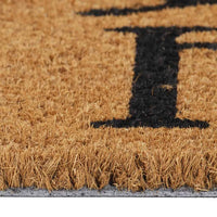 vidaXL Tapete de porta 45x75 cm fibra de coco tufada natural