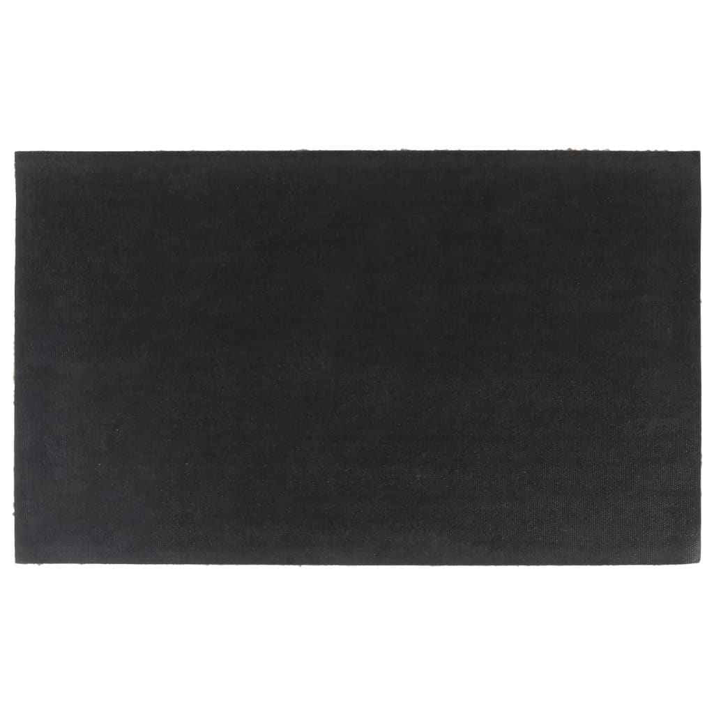 vidaXL Tapete de porta 45x75 cm fibra de coco tufada natural