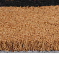 vidaXL Tapete de porta 45x75 cm fibra de coco tufada natural