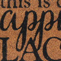 vidaXL Tapete de porta 45x75 cm fibra de coco tufada natural