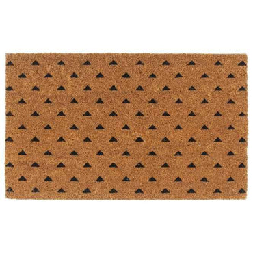 vidaXL Tapete de porta 45x75 cm fibra de coco tufada natural