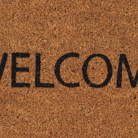 vidaXL Tapete de porta 45x75 cm fibra de coco tufada natural