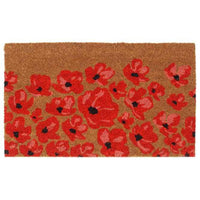 vidaXL Tapete de porta 45x75 cm fibra de coco tufada natural