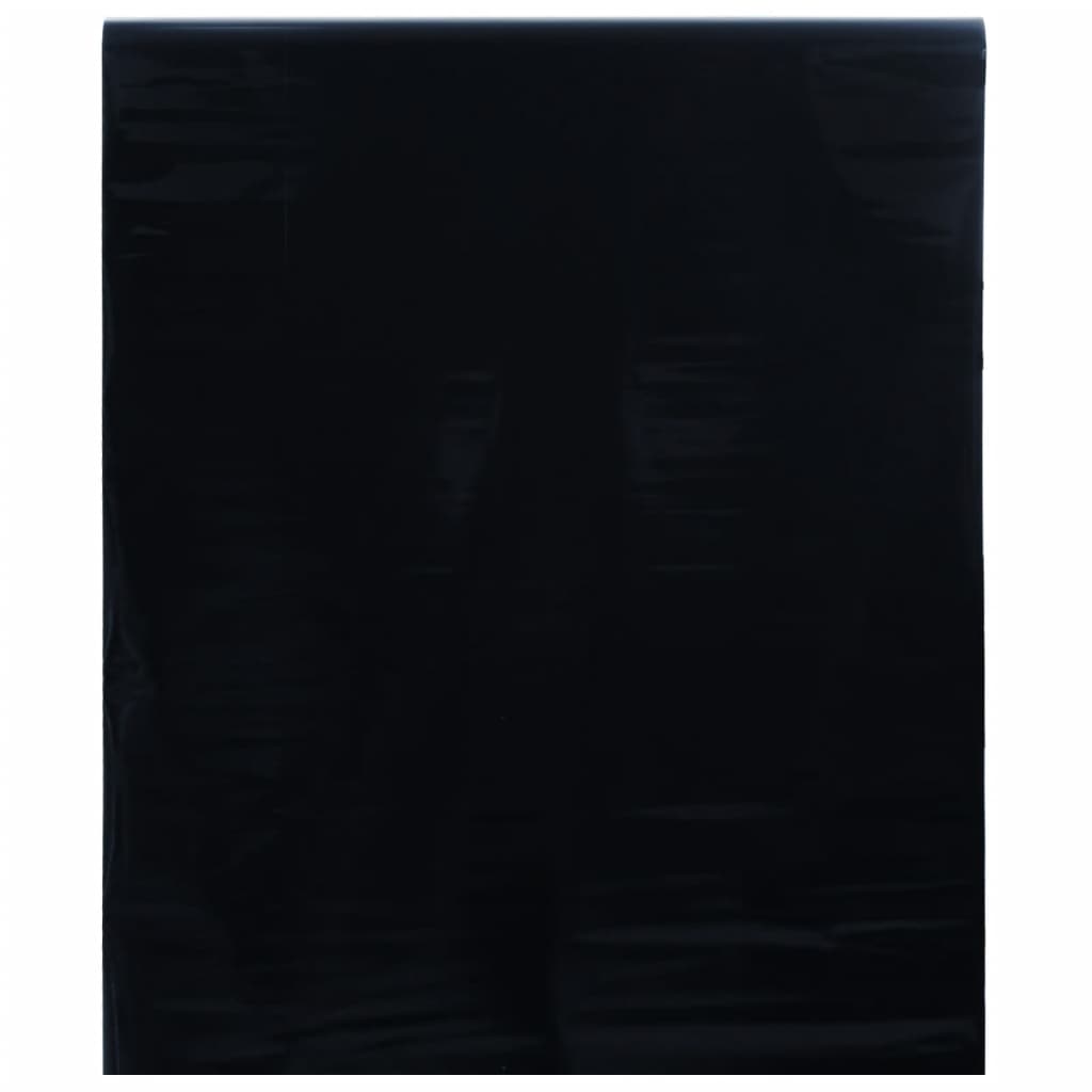 vidaXL Película para janela estática 45x500 cm PVC preto fosco