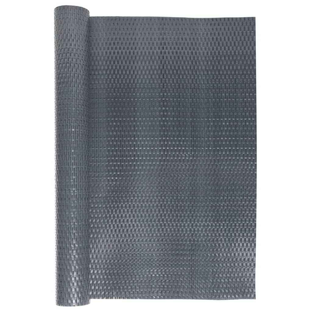 vidaXL Tela de varanda 300x100 cm vime PE castanho e preto