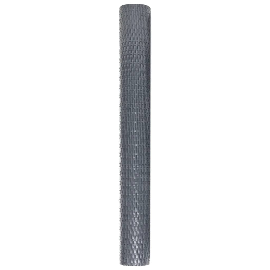 vidaXL Tela de varanda 300x100 cm vime PE castanho e preto