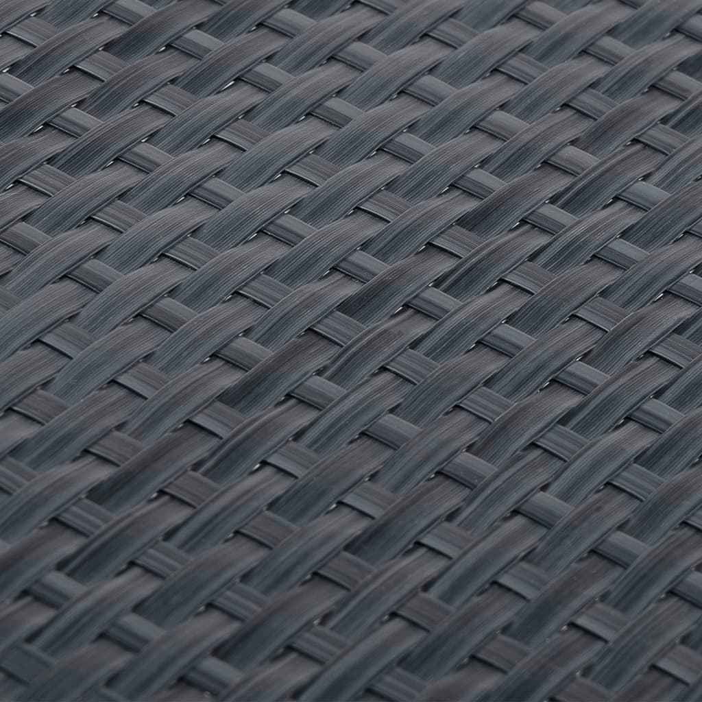 vidaXL Tela de varanda 300x100 cm vime PE castanho e preto