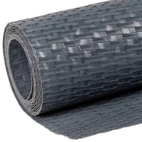 vidaXL Tela de varanda 300x100 cm vime PE castanho e preto