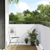 vidaXL Tela de varanda 300x100 cm vime PE castanho e preto