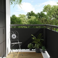 vidaXL Tela de varanda 300x100 cm vime PE castanho e preto
