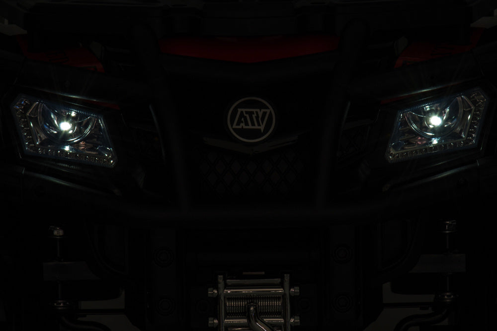 24 volt Elektrische Quad, 4 motoren, rubberen banden, leder zitting en meer!