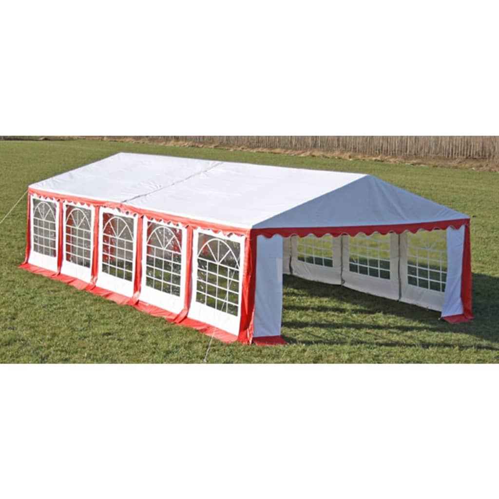 vidaXL Tenda de festa 10 x 5 m vermelho