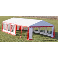 vidaXL Tenda de festa 10 x 5 m vermelho