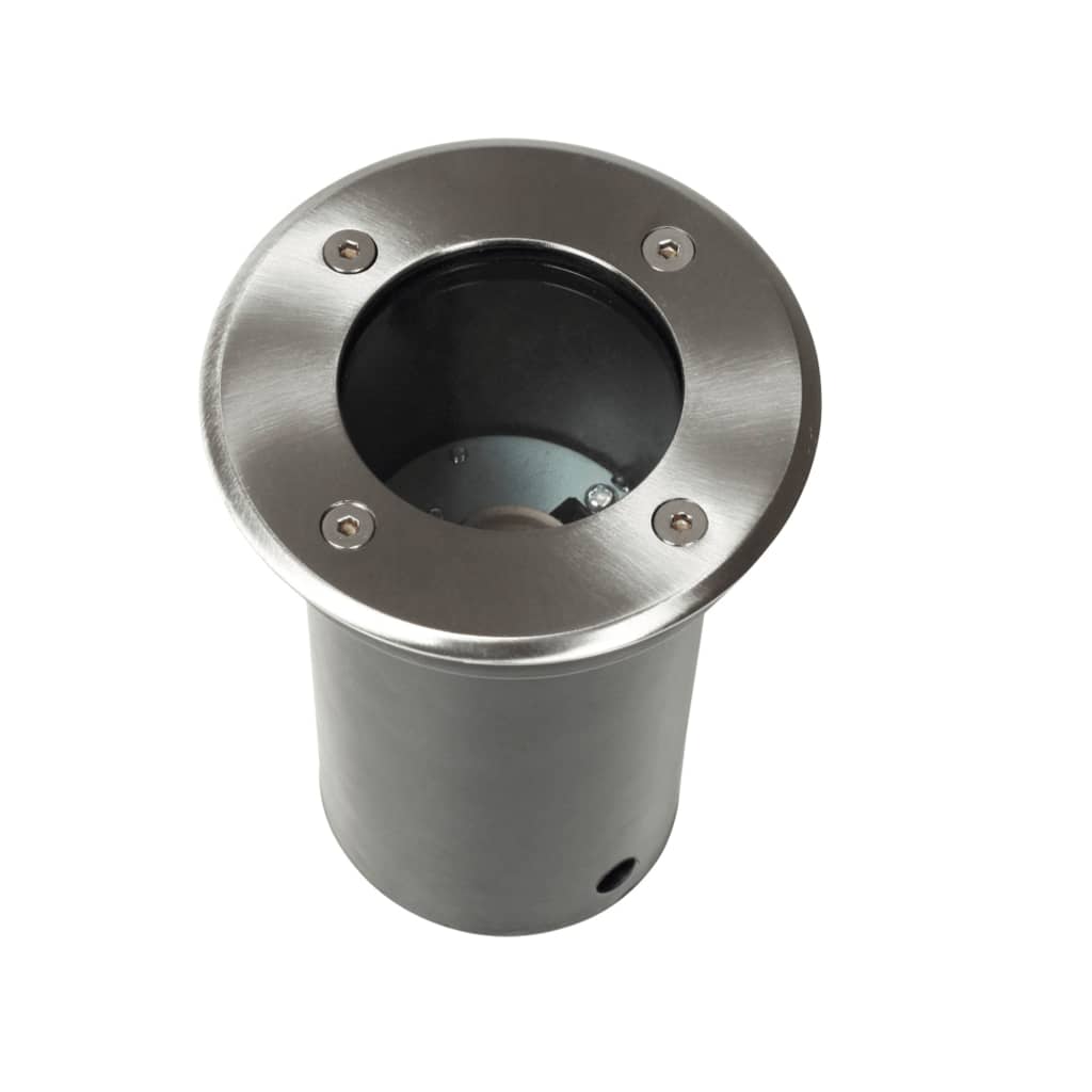 vidaXL Iluminação redonda p/ piso exterior 12 pcs