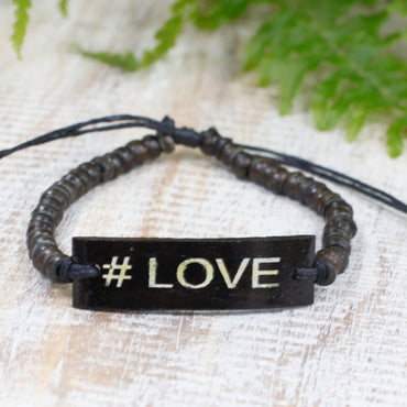Coco Slogan Bangle - #Love