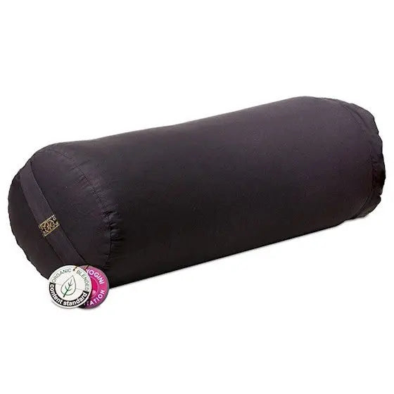 Bolster cilíndrico para yoga - Cinzento