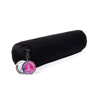 Bolster cilíndrico pequeno para yoga - Preto
